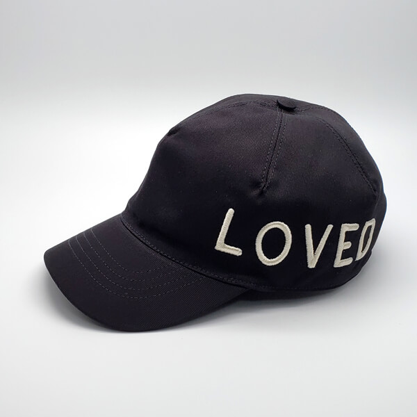 2018-19AW★グッチスーパーコピー★ブラック LOVED ベースボールキャップ