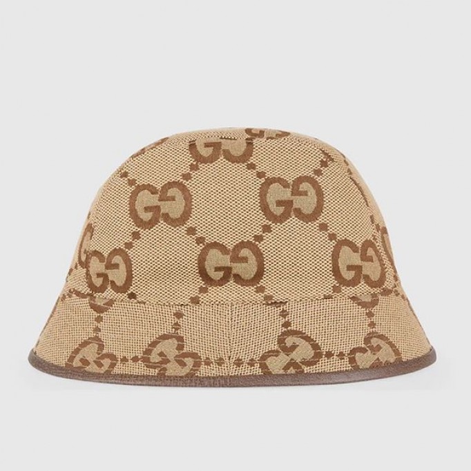 【グッチ】ユニセックス マキシ GGキャンバス バケットハットコピー 6812563HAGJ2564