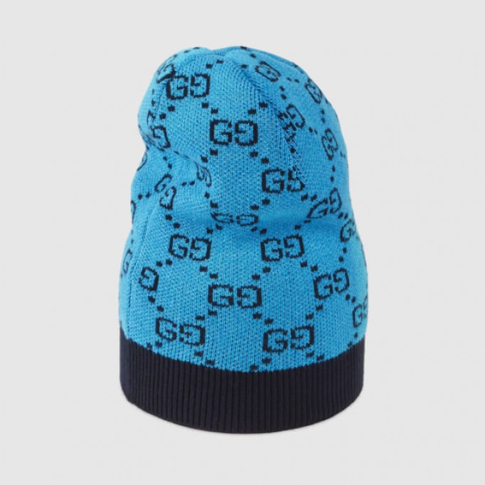 【グッチ】グッチ 帽子 偽物 新作☆マルチカラーGGウールとコットンの帽子 664983 3GF10 7100