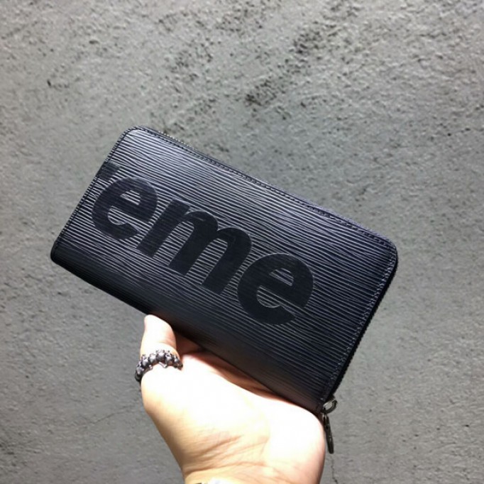 シュプリーム ヴィトン 財布 偽物 20-23AWシュプリーム 偽物 ジッピーウォレット 新作 Epi Leather Zippy Organizer Wallet 黒