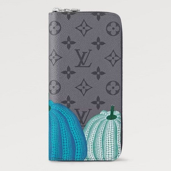 ルイヴィトン LV × YK 草間彌生 ジッピーウォレット 偽物 長財布 M81971