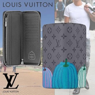 ルイヴィトン LV × YK 草間彌生 ジッピーウォレット 偽物 長財布 M81971