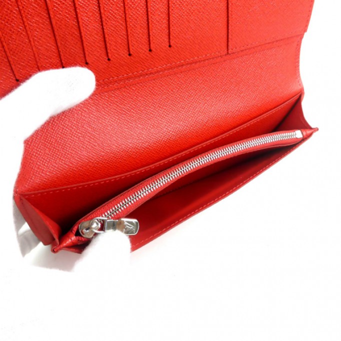23-24AW新作 シュプリーム ヴィトン 財布 偽物 ルイヴィトン × シュプリーム PF. BRAZZA SP EPI Wallet 長財布 赤