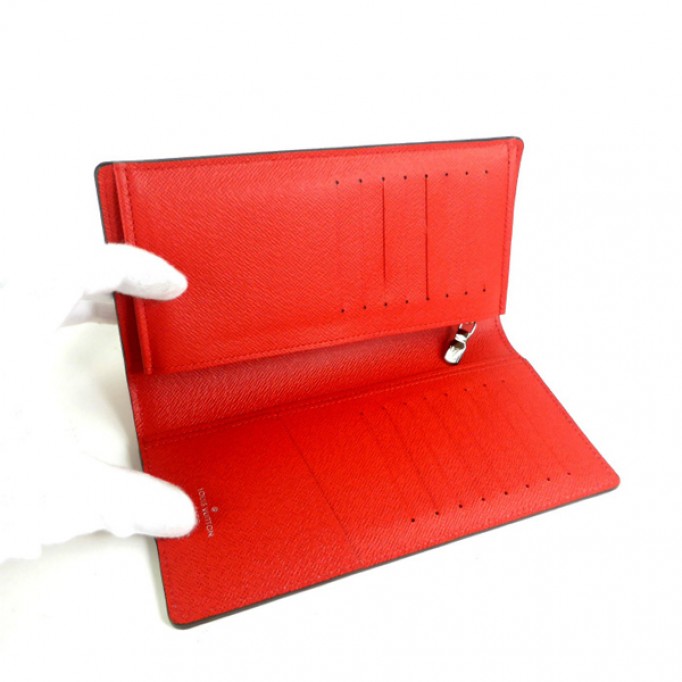 23-24AW新作 シュプリーム ヴィトン 財布 偽物 ルイヴィトン × シュプリーム PF. BRAZZA SP EPI Wallet 長財布 赤