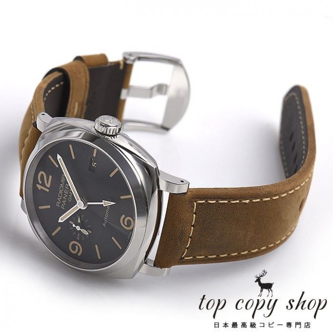 
                        パネライ ラジオミール スーパーコピー １９４０ ３デイズ ＧＭＴ オートマティック アッチャイオ ４５ｍｍ PAM00657
                    
