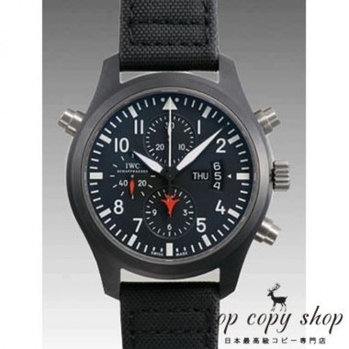 
                        ＩＷＣ パイロットウォッチ スーパーコピー ダブルクロノグラフ トップガン IW379901
                    