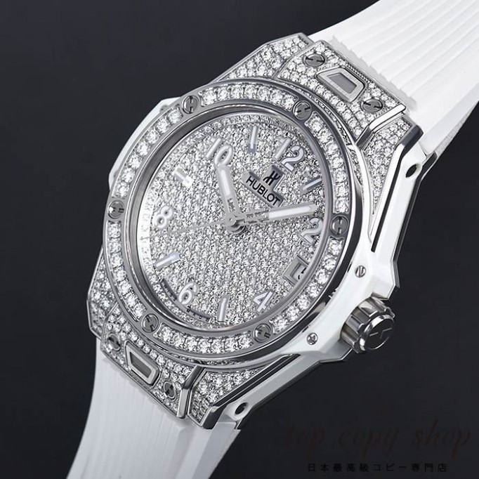 
                        ウブロ ビッグバン スーパーコピー ワンクリック スチールホワイトフルパヴェ 465.SE.9010.RW.1604
                    