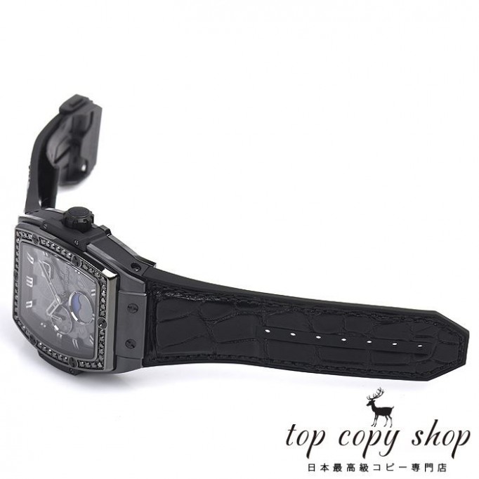 
                        ウブロ スピリット オブ ビッグバン スーパーコピー ムーンフェイズ オールブラックダイヤモンド 647.CI.1110.LR.1200
                    