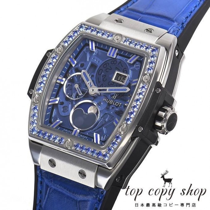 
                        ウブロ スピリット オブ ビッグバン スーパーコピー ムーンフェイズ チタニウム ダークブルー 647.NX.5171.LR.1201
                    