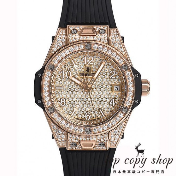 
                        ウブロ ビッグバン スーパーコピー ワンクリック キングゴールドフルパヴェ 465.OX.9010.RX.1604
                    