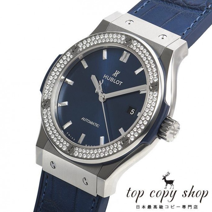 
                        ウブロ クラシックフュージョン スーパーコピー チタニウム ブルー ダイヤモンド 542.NX.7170.LR.1104
                    