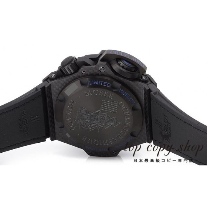 
                        ウブロ スーパーコピー オーシャノグラフィック ４０００ オールブラックブルー 世界５００本限定 731.QX.1190.GR.ABB12
                    