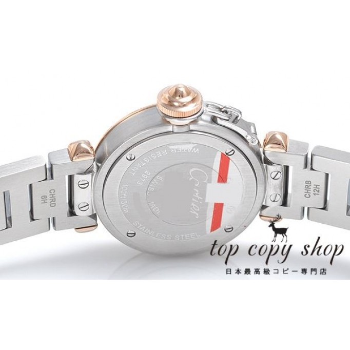 
                        カルティエ ミスパシャ スーパーコピー スティール ＆ ゴールド ダイヤモンド パヴェ WJ124023
                    