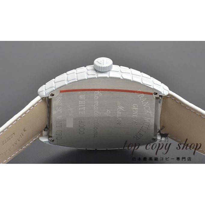 
                        フランクミュラー トノウカーベックス スーパーコピー ホワイトクロコ 8880SC WHT CRO
                    