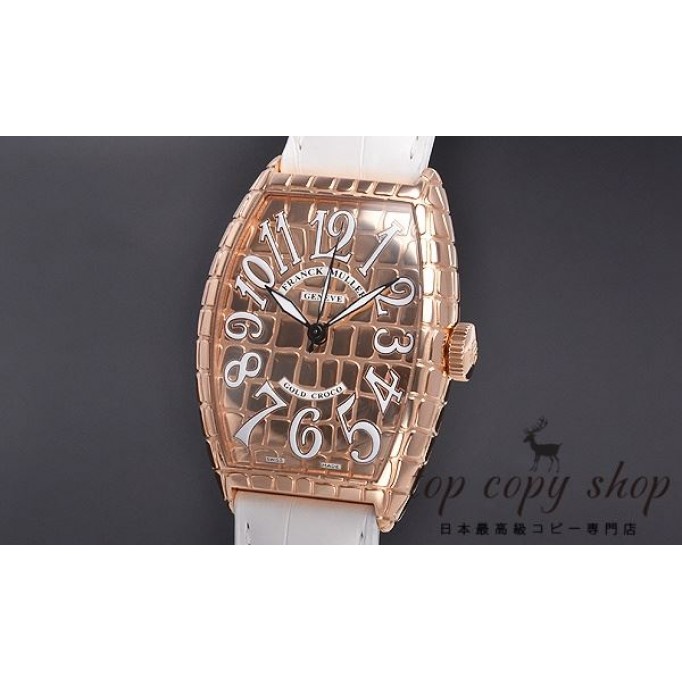
                        フランクミュラー トノウカーベックス スーパーコピー ゴールドクロコ 5850SC GOLD CRO
                    