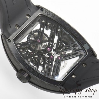 
                        フランクミュラー ヴァンガード スーパーコピー ７デイズパワーリザーブ スケルトン V45S6SQT CARBON NR
                    