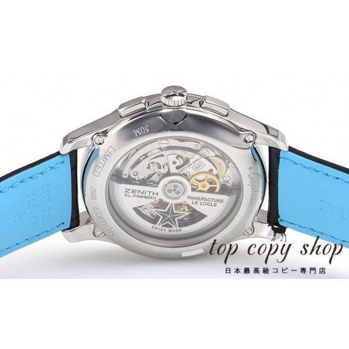 
                        ゼニス スーパーコピー キャプテン ３６０００ＶＰＨ ＢＬＵＥ ＰＲＩＭＥＲＯ 世界限定５００本 03.2319.400/24.C720
                    