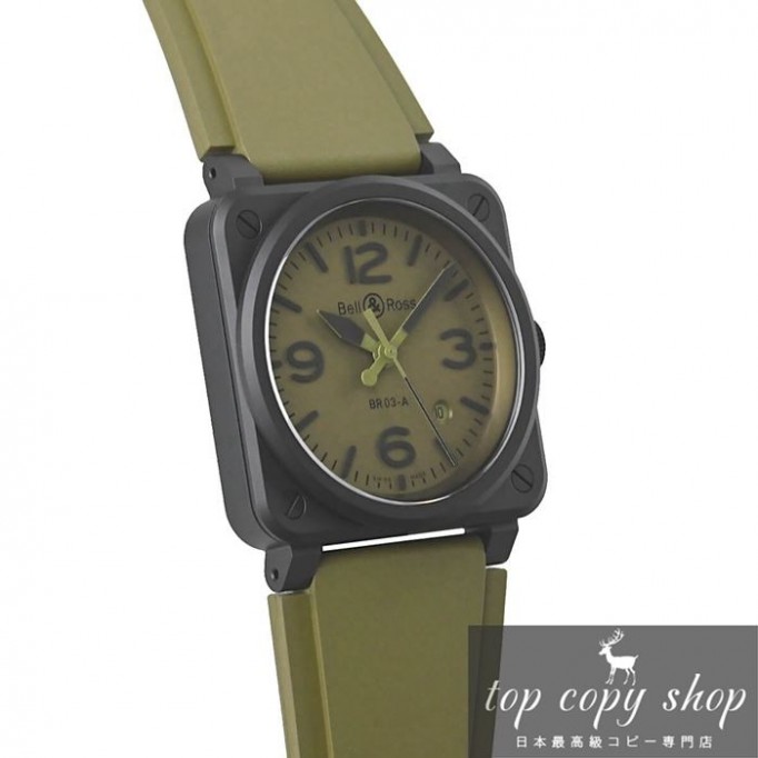ベル＆ロス スーパーコピー BR03 MILITARY CERAMIC BR03A-MIL-CE/SRB