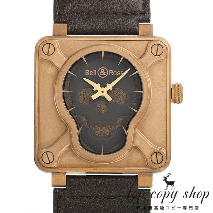 ベル＆ロス スーパーコピー ＢＲ０１－９２ ＳＫＵＬＬ ＢＲＯＮＺＥ ５００本限定 BR01-92-SKULL-BR