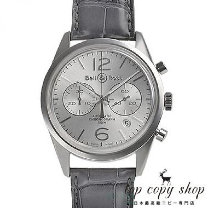 ベル＆ロス スーパーコピー ＢＲ１２６ ＯＦＦＩＣＥＲ ＳＩＬＶＥＲ BRG126-WH-ST/SCR