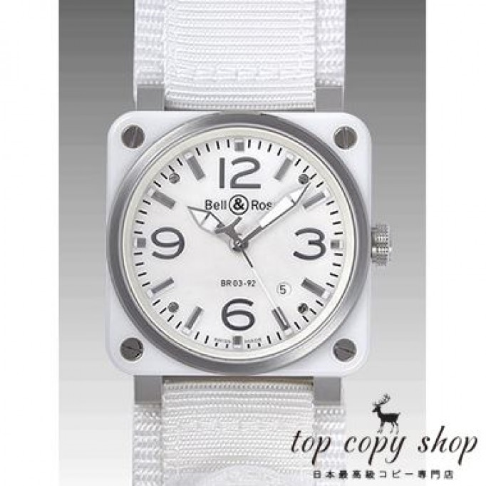 ベル＆ロス スーパーコピー ＢＲ０３－９２ ＷＨＩＴＥ ＣＥＲＡＭＩＣ BR03-92 WHITE CERAMIC