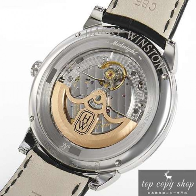 ハリーウィンストン 偽物  ミッドナイト オートマティック ３９ｍｍ MIDAHD39WW001(450/UA39WL.W)