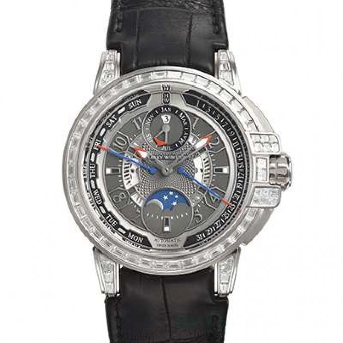 ハリーウィンストン 偽物  オーシャンバイレトログラード パーペチュアルカレンダー 世界限定20本 OCEAPC42WW002