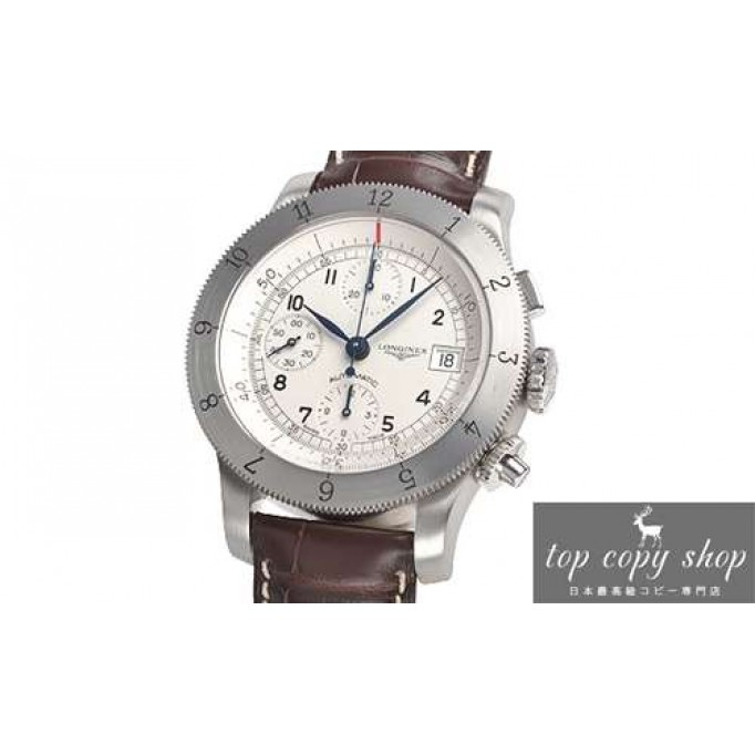 ロンジン スーパーコピー  ヘリテージ ウィームス クロノグラフ L2.741.4.73.2