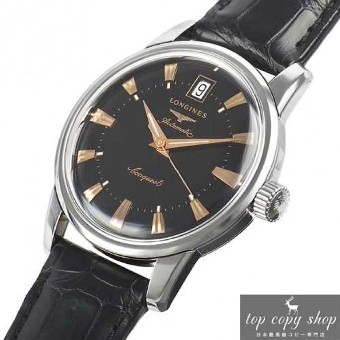 ロンジン スーパーコピー  コンクエスト ヘリテージ L1.611.4.52.4