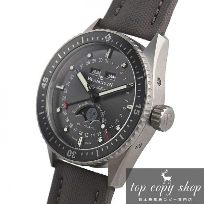 ブランパン スーパーコピー フィフティファゾムス バチスカーフ コンプリートカレンダー ムーンフェイズ 5054-1210-G52A