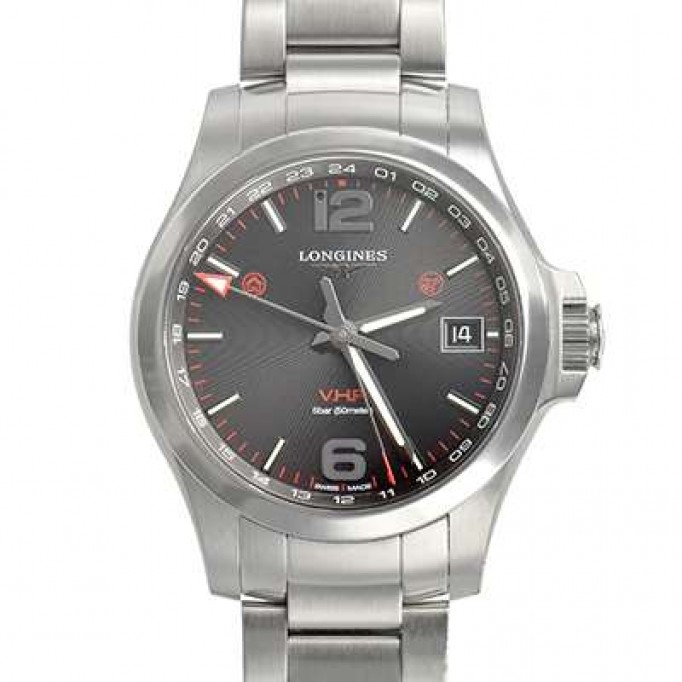 ロンジン スーパーコピー  コンクエスト Ｖ．Ｈ．Ｐ ＧＭＴ L3.718.4.56.6