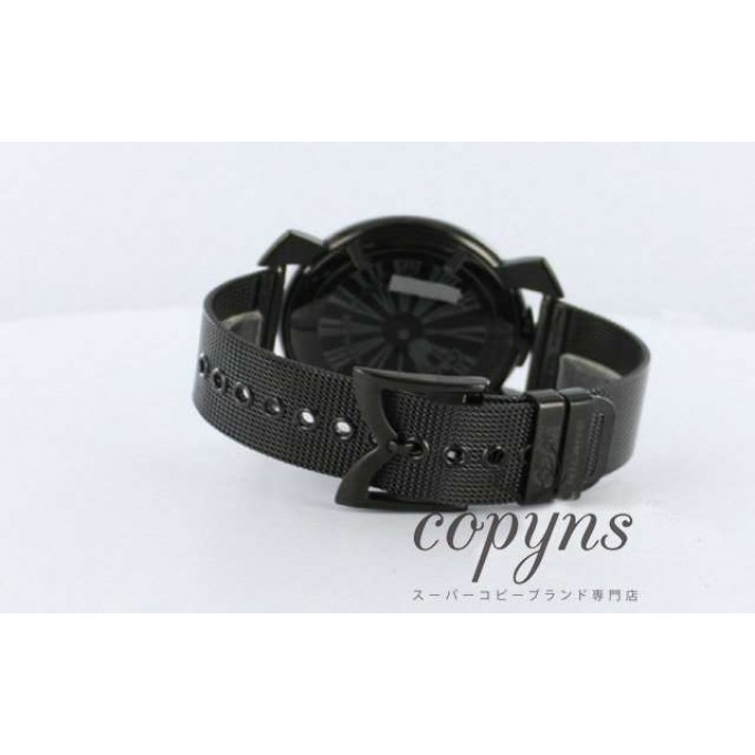 ガガミラノ レプリカ スリム46mm 5082.2 スモールセコンド ブラック メンズ