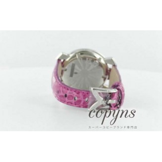 ガガミラノ 偽物 マニュアーレ40mm 5020.6 レザー ピンク/ホワイトシェル ボーイズ