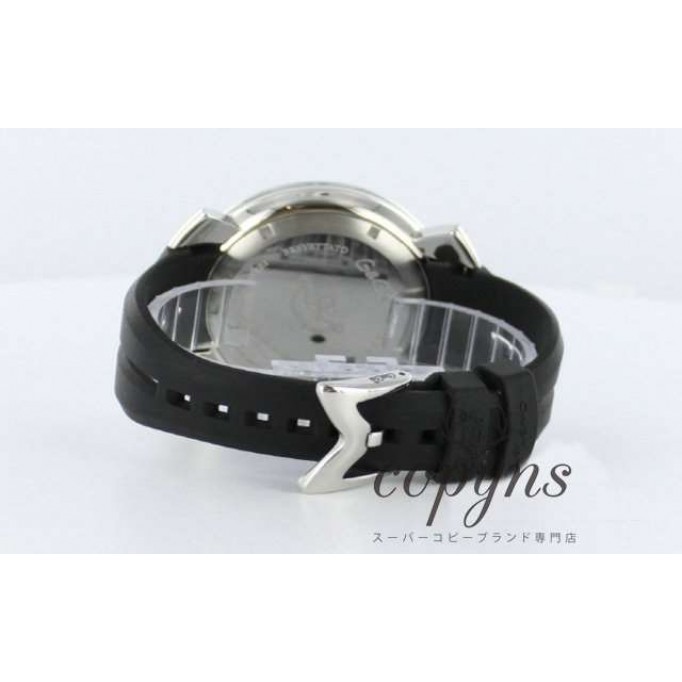 ガガミラノ コピー クロノ48mm 6050.7 ラバー ブラック/シルバー メンズ