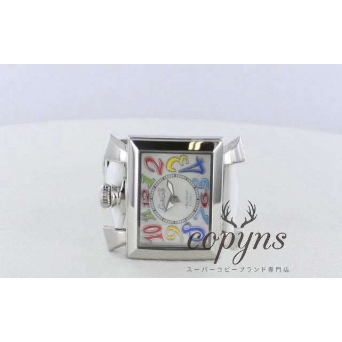 ガガミラノ スーパーコピー ナポレオーネ40mm 6030.1 レザー ホワイトシェル ボーイズ