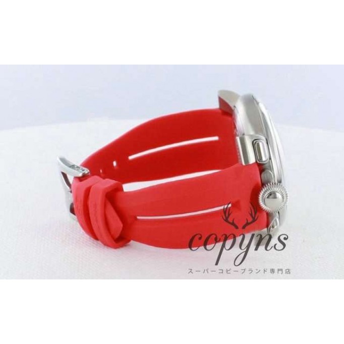 ガガミラノ偽物/GAGA MILANO マニュアーレ クロノ48mm 5050.1 ラバー レッド/ホワイト メンズ
