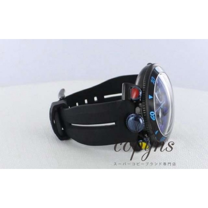 ガガミラノ コピー クロノ48mm 6054.1 ラバー ブラック メンズ