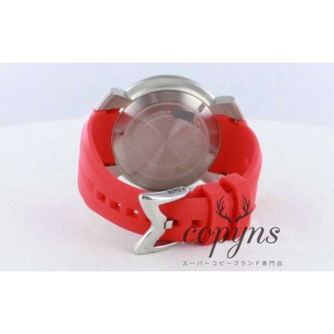 ガガミラノ偽物/GAGA MILANO マニュアーレ クロノ48mm 5050.1 ラバー レッド/ホワイト メンズ