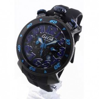 ガガミラノ コピー クロノ48mm 6054.1 ラバー ブラック メンズ