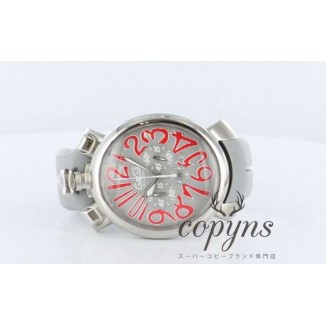 ガガミラノ コピー クロノ48mm 5050.4 ラバー グレー メンズ