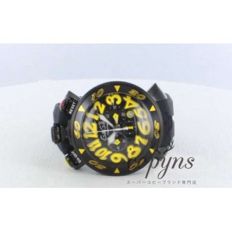 ガガミラノ コピー クロノ48mm 6054.4 ラバー ブラック メンズ
