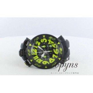 ガガミラノ コピー クロノ48mm 6054.2 ラバー ブラック メンズ