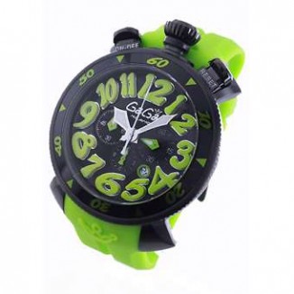 ガガミラノ コピー クロノ48mm 6054.2 ラバー ライトグリーン/ブラック メンズ