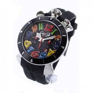 ガガミラノ コピー クロノ48mm 6050.2 ラバー ブラック メンズ
