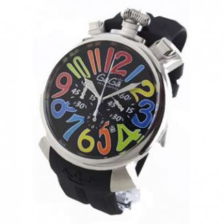 ガガミラノ コピー クロノ48mm 5050.2 ラバー ブラック メンズ