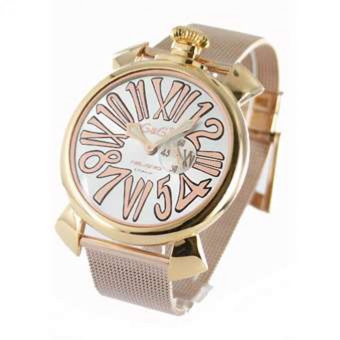 ガガミラノ偽物 レプリカ スリム46mm 5081.2 スモールセコンド PGPシルバー メンズ