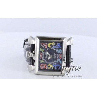 ガガミラノ スーパーコピー ナポレオーネ40mm 6030.2 レザー ブラックシェル ボーイズ