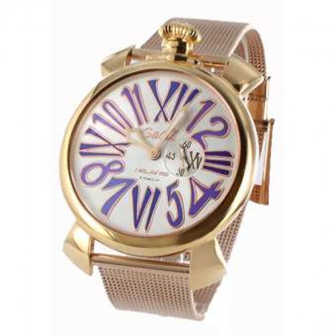 ガガミラノ 偽物 レプリカ スリム46mm 5081.3 スモールセコンド PGP シルバー メンズ