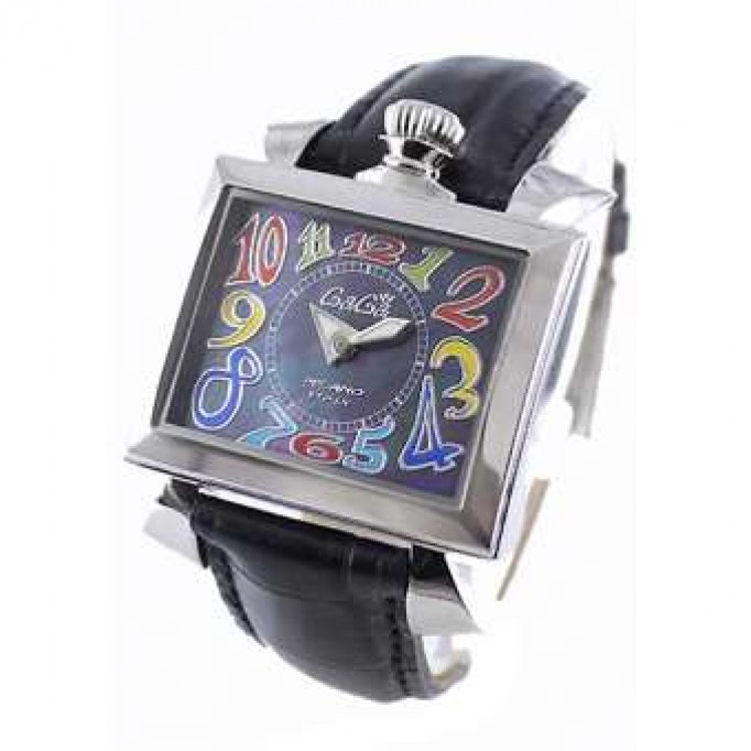 ガガミラノ スーパーコピー ナポレオーネ40mm 6030.2 レザー ブラックシェル ボーイズ