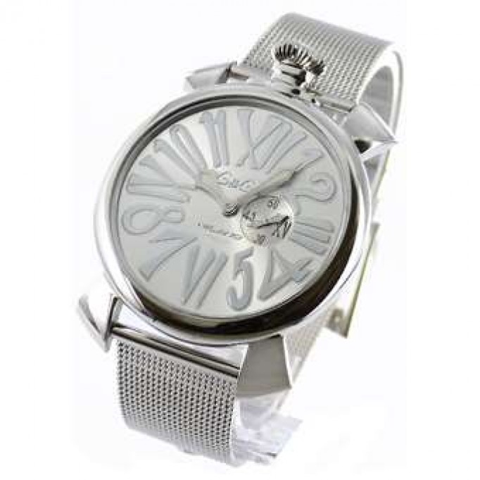 ガガミラノ  偽物 レプリカ スリム46mm 5080.3 スモールセコンド シルバー メンズ